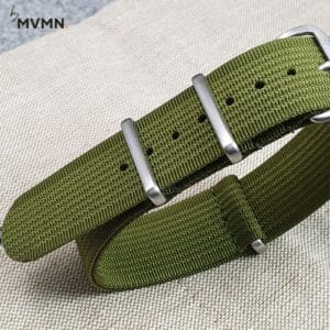 كستك ساعة ناتو لون زيتي عسكري - نايلون مقوى.